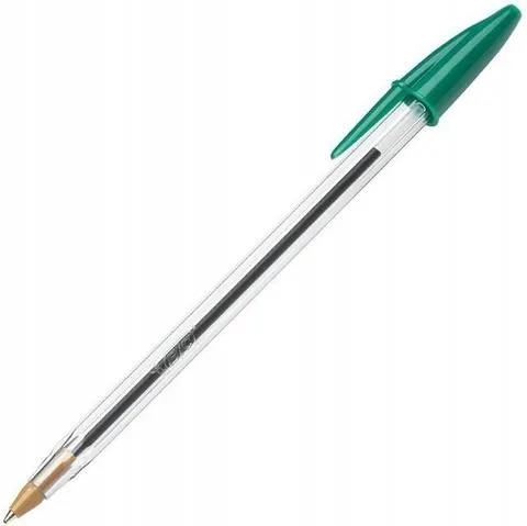 Długopis BIC cristal zielony jednorazowy 1mm