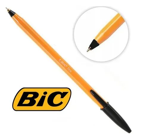 Długopis BIC orange czarny fine jednorazowy 0,8mm