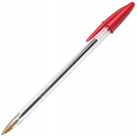 Długopis BIC cristal czerwony jednorazowy 1mm