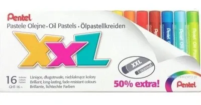 Pastele olejne kredki pastelowe Pentel 16 kolorów XXL