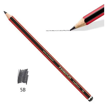 Ołówek 5B Staedtler Tradition sześciokątny