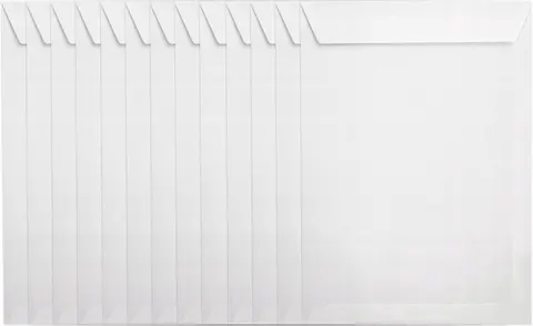 Koperty białe samoklejące C5 50 sztuk 162x229mm