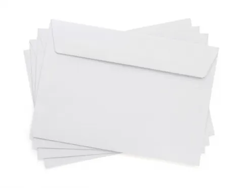 Koperty białe samoklejące C6 10 sztuk 114x162mm