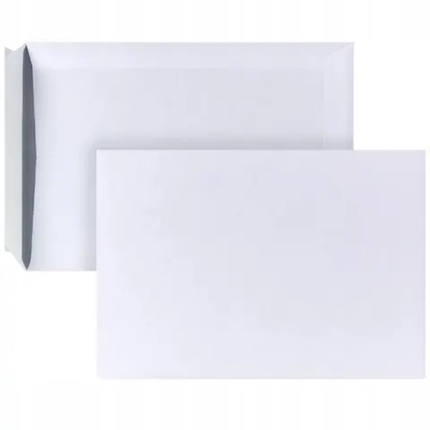 Koperty białe samoklejące z paskiem C4 25 sztuk 229x324mm