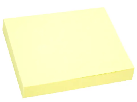 Karteczki samoprzylepne żółte notes bloczek 50x75 100k Tres
