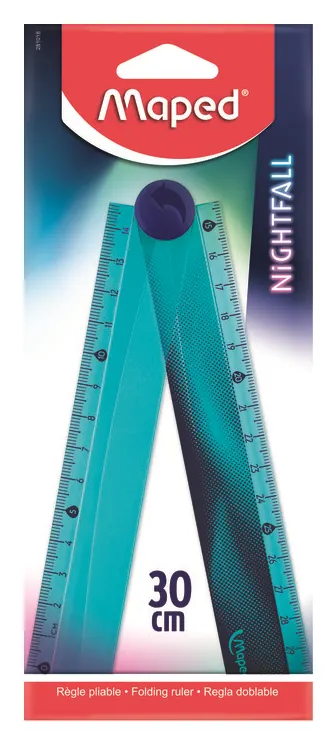 Linijka składana szkolna 15/30 cm Maped Nightfall