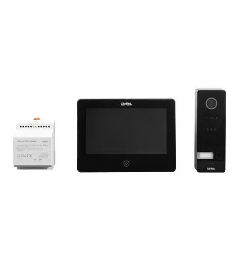 Jednorodzinyy dwużyłowy zestaw wideodomofonowy z czytnikiem RFID, czarny, seria 200, VP-209ICSB-B; ENT10000520 ZAMEL