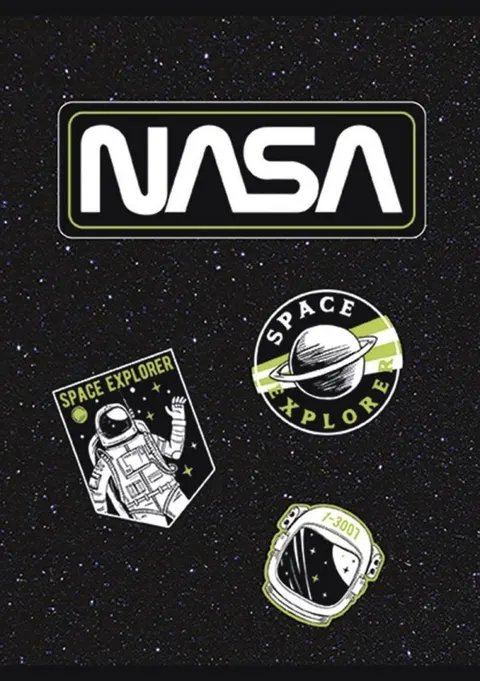 Zeszyt A5/32k linia potrójna kolorowa NASA SPACE mix soft touch UniPap