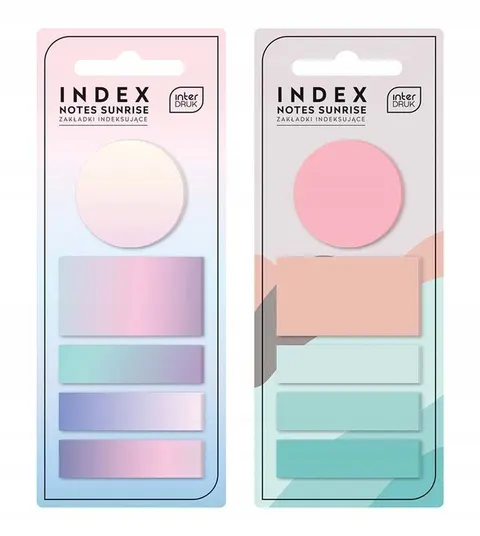 Zakładki indeksujące naklejki SUNRISE notes Interdruk 125 szt.