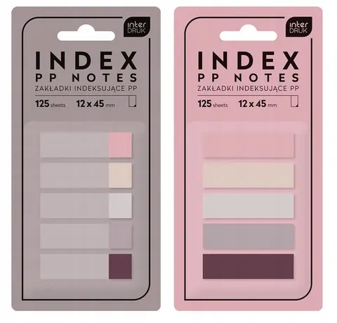 Zakładki indeksujące samoprzylepne 125 szt. NUDE Interdruk