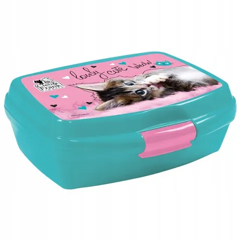 Śniadaniówka szkolna lunchbox dla dzieci Cleo i Frank KOT Derform