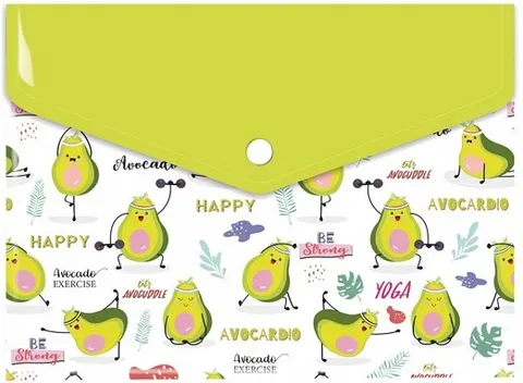 Teczka kopertowa na zatrzask A5 Avocado TKN-10-04 Biurfol