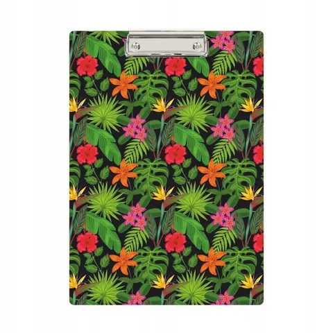 Deska podkładka z klipsem A4 kwiaty flowers clipboard Biurfol
