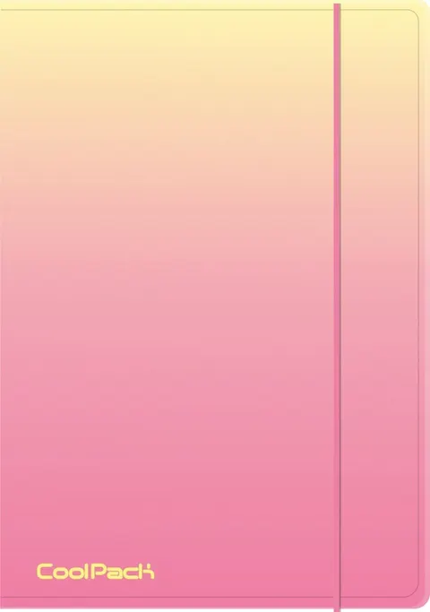 Teczka z gumką A4 plastikowa CoolPack ombre gradient peach