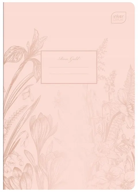 Zeszyt A5/60k kratka Metallic Rose Gold Interdruk