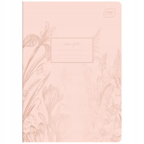 Zeszyt A5/80k kratka Metallic Rose Gold Interdruk