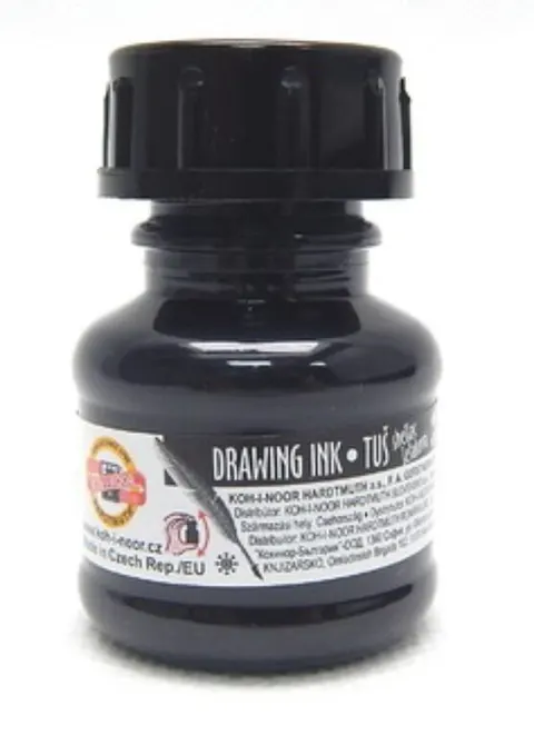 Tusz Kreślarski 20Ml Czarny Koh-i-noor