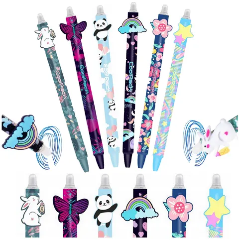Zestaw 6x długopis zmazywalny dla dziewczynki girls CoolPack