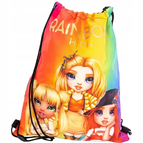 Worek szkolny na buty WF obuwie Rainbow High Golden Style Astra