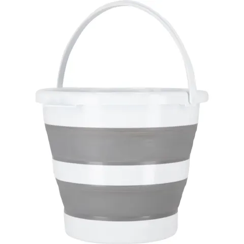 Wiadro składane bucket-f biało-szary 10 l
