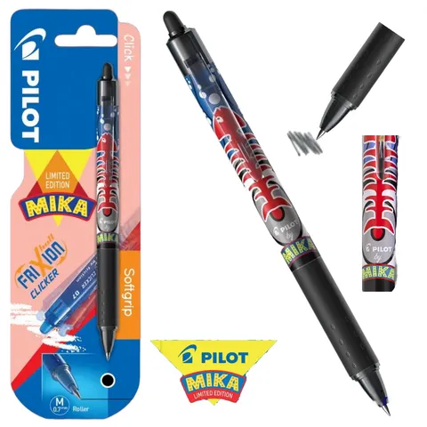 Długopis wymazywalny Pilot Frixion Clicker czarny 0,7 by Mika - limitowana edycja