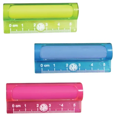 Gumka do mazania ścierania z linijką 5 cm 2w1 Astra