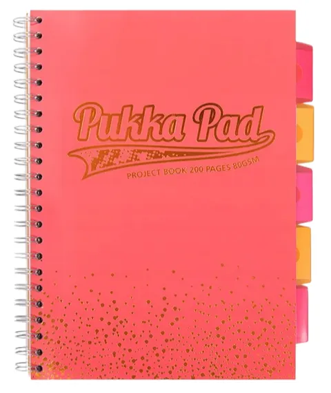 Kołozeszyt Pukka Pad A4 przekładki 100k Blush Coral