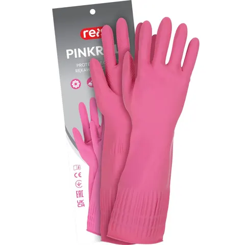 Rękawice pinkroll lateks różowy