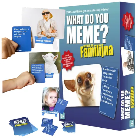 Gra planszowa rodzinna karciana What do you meme? MEMY Epee