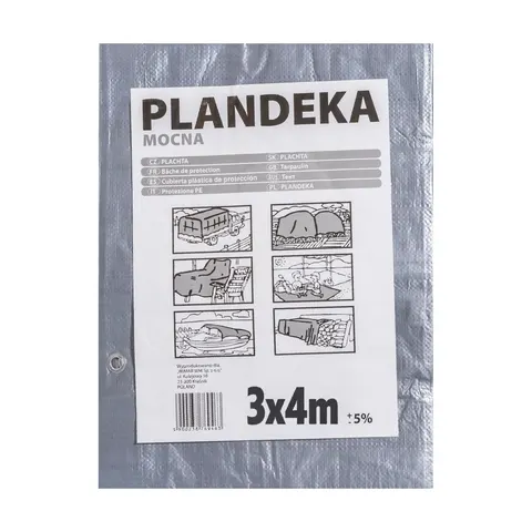 Plandeka tarp-110 srebrny 3x4 m