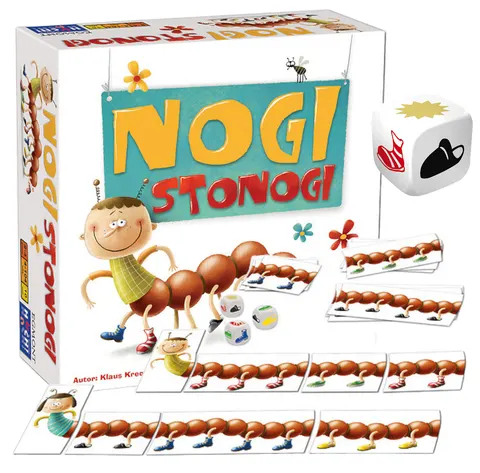 Gra planszowa dla dzieci rodzinna Nogi Stonogi Egmont