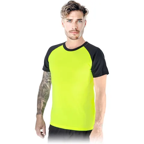 T-shirt ts-bilbao żółto-czarny