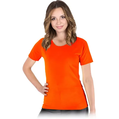 T-shirt damski z siateczki REIS TS-EVORA 2XL POMARAŃCZOWY