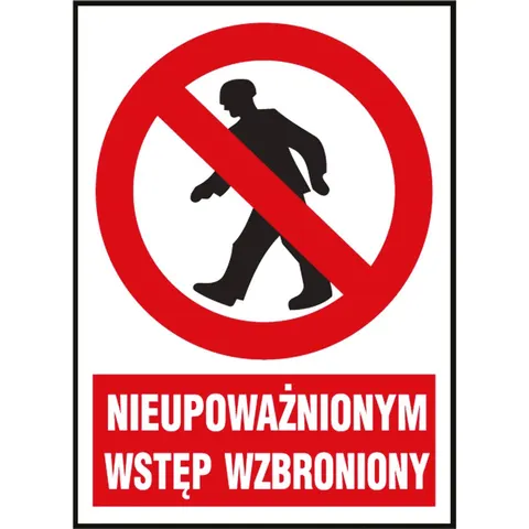 Znak bezpieczeństwa z-2z1 220x300 mm