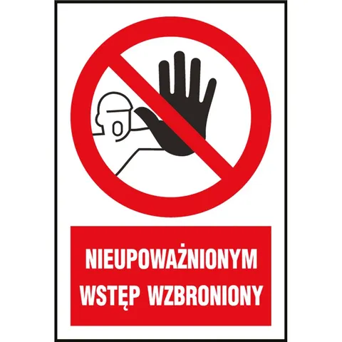 Znak bezpieczeństwa z-7z1 220x300 mm