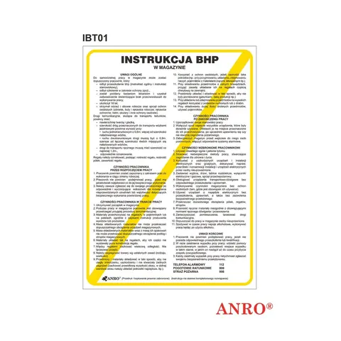 Znak bezpieczeństwa z-ibt01 250x350 mm