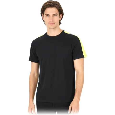 T-shirt tevis-ss czarno-żółty