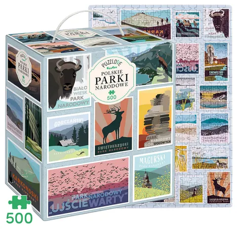 Puzzle POLSKIE PARKI NARODOWE CzuCzu 500 elementów 9+ puzzle rodzinne