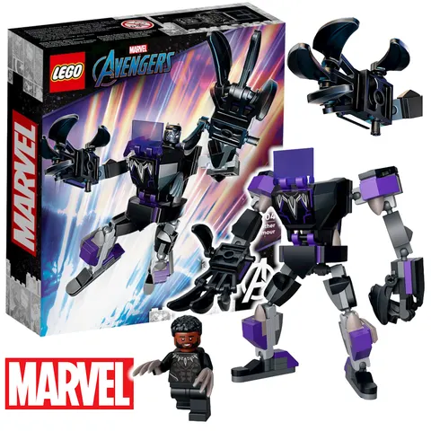 LEGO 76204 MARVEL Mechaniczna zbroja Czarnej Pantery 7+
