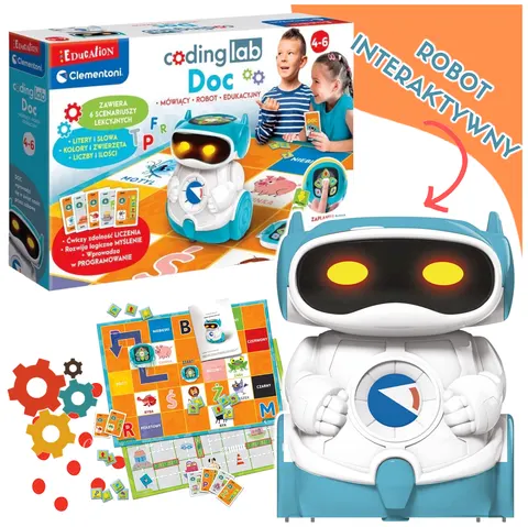 Zabawka INTERAKTYWNA edukacyjna ROBOT DOC Clementoni 4+