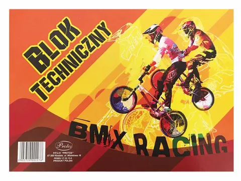 Blok techniczny biały A4 10 ark. 120g/m Protos