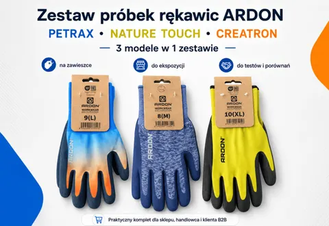 Zestaw esencjonalny rękawic Petrax, Nature Touch, Creatron