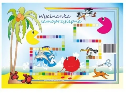 Wycinanka samoprzylepna A5 kolorowa 8 kolorów Protos