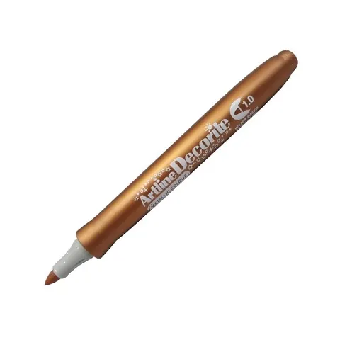 Marker artystyczny permanentny metaliczny brązowy 1 mm Decorite Toma