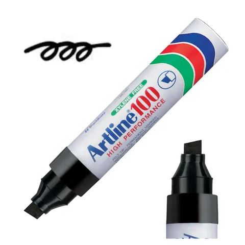 Marker permanentny czarny gruby JUMBO ścięty Artline 12mm TOMA