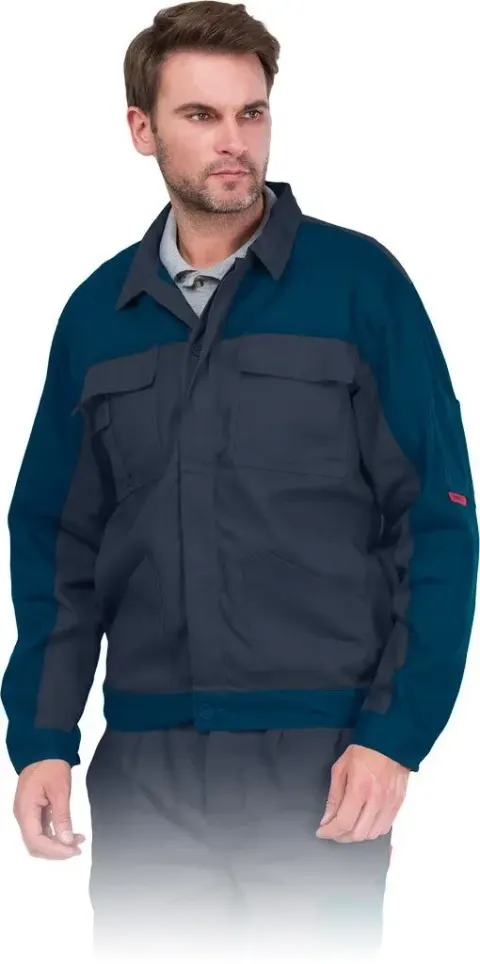 Bluza ochronna REIS BOMULL 2XL CIEMNOSZARO-NIEBIESKI