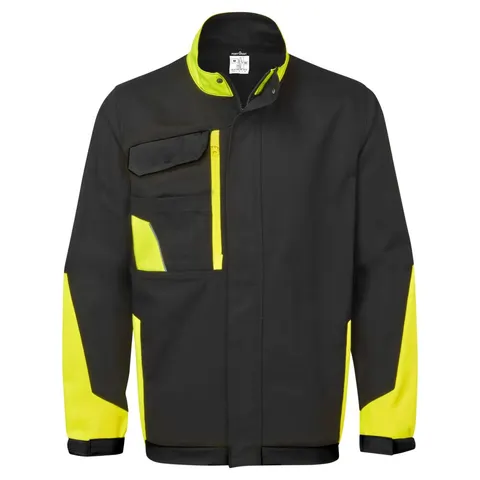 Lekka bawełniana bluza robocza WX1 CD130KYR czarno-żółty