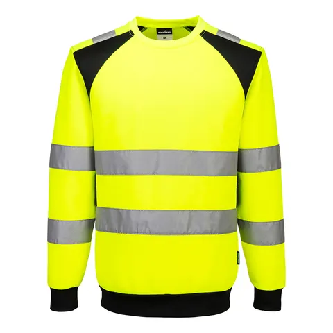 Sweter ostrzegawczy WX2 Eco CD805YBR żółty/czarny