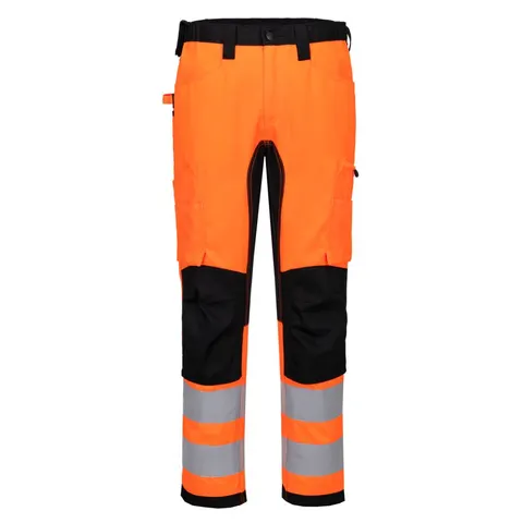 Spodnie ostrzegawcze WX2 Eco Stretch CD848OBR pomarańczowy/czarny