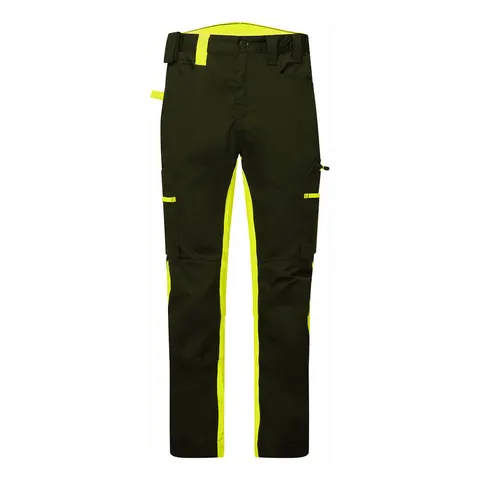 Spodnie WX2 Eco Stretch z panelami wentylacyjnymi CD881BKY czarno-żółty